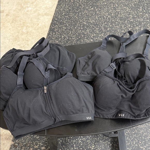 VSX Women's Black Sports Bra Set of 5 Bundle - Picture 1 of 2